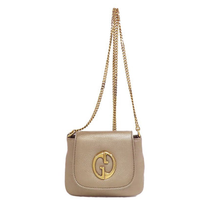 Gucci 251821 Chain Shoulder Bag Leather Women
