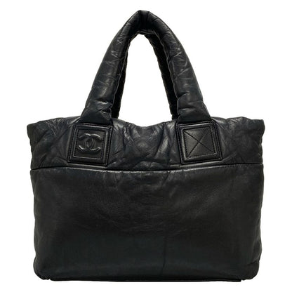Chanel Tote Bag Coco Cocoon PM Black Lambskin