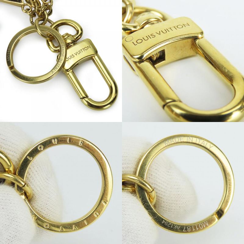 Louis Vuitton Key Holder Spring Street M01187 LV Signature Monogram Metal Brown