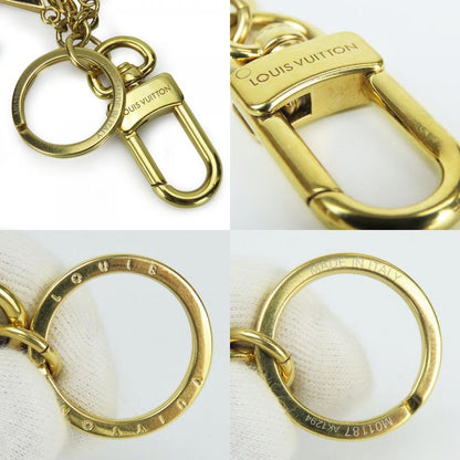 Louis Vuitton Key Holder Spring Street M01187 LV Signature Monogram Metal Brown
