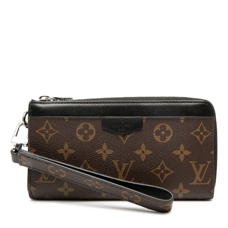 Louis Vuitton Monogram Macassar Zippy Dragonne L-shaped Zipper Wallet Brown