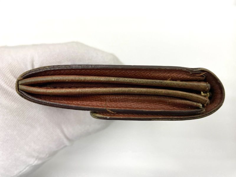 Louis Vuitton Monogram Pochette Porte Monet Cles Di Long Wallet M61725 Brown