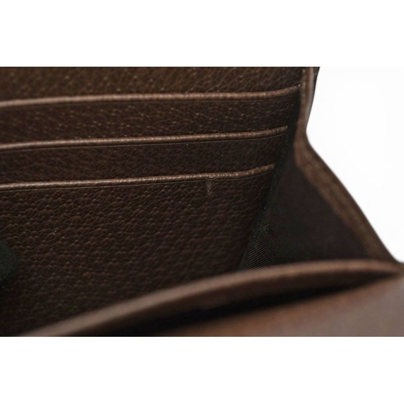 Gucci Wallet Bifold Ophidia Beige Ebony GG Supreme — view 10