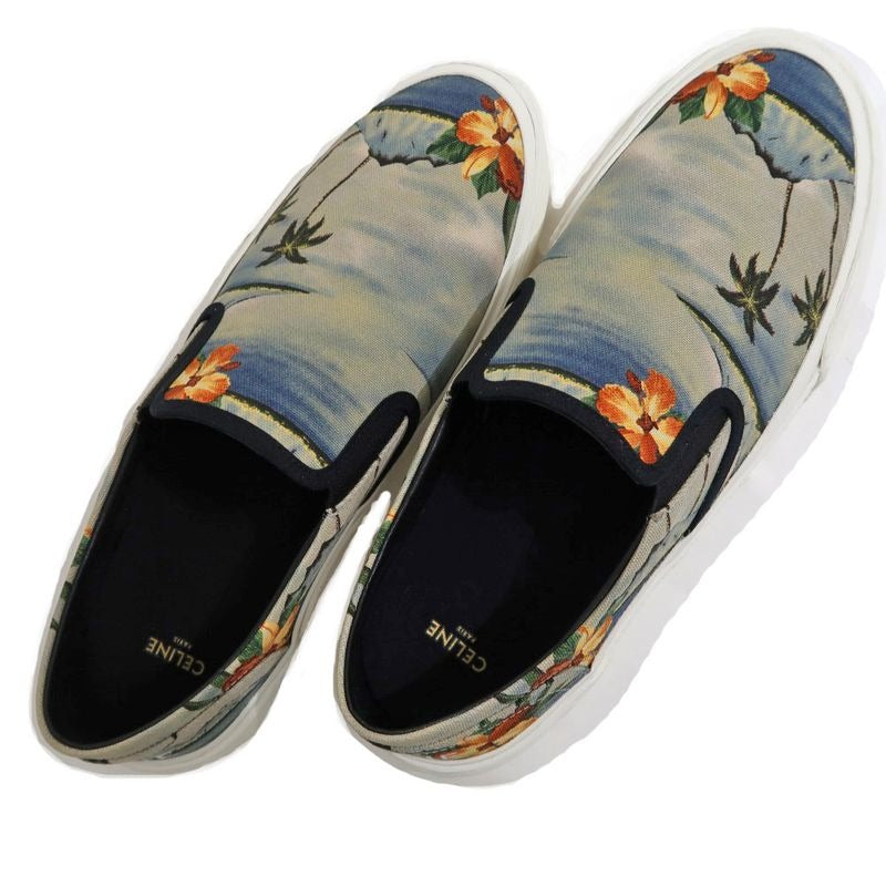 Celine Slip-ons Size 43 Tropical Pattern Gray Shoes Apparel — view 7