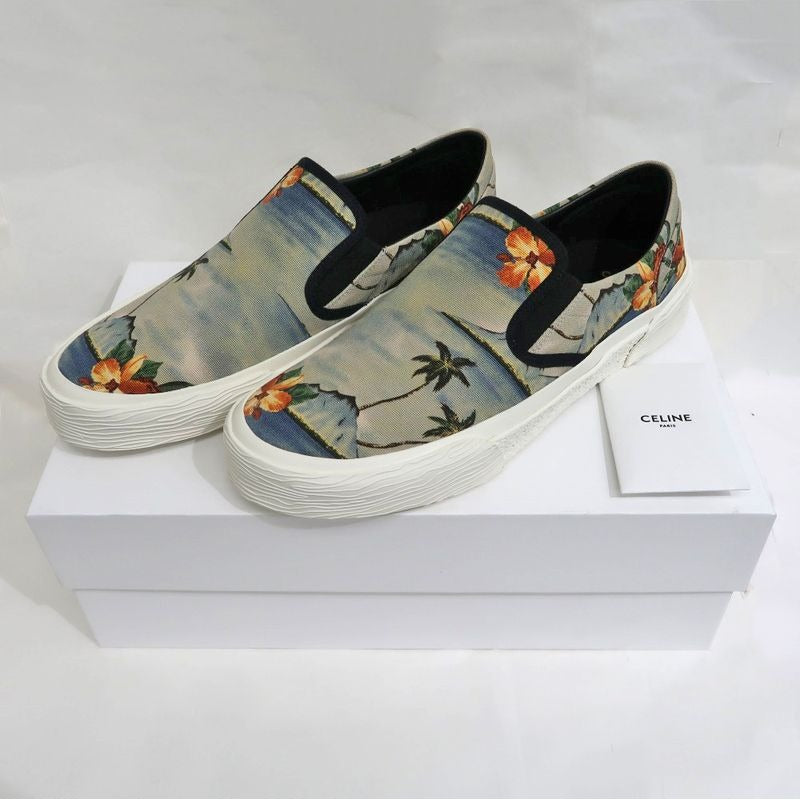 Celine Slip-ons Size 43 Tropical Pattern Gray Shoes Apparel — view 10