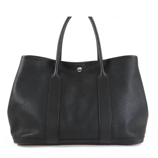 Hermes Garden Party PM Black Silver Negonda Tote Bag