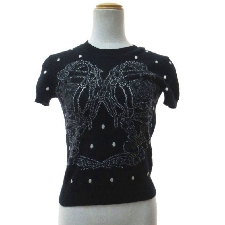 Hermes Brides de Gala Cashmere Knit Sweater de Dot Pattern Ceremonial Bridle