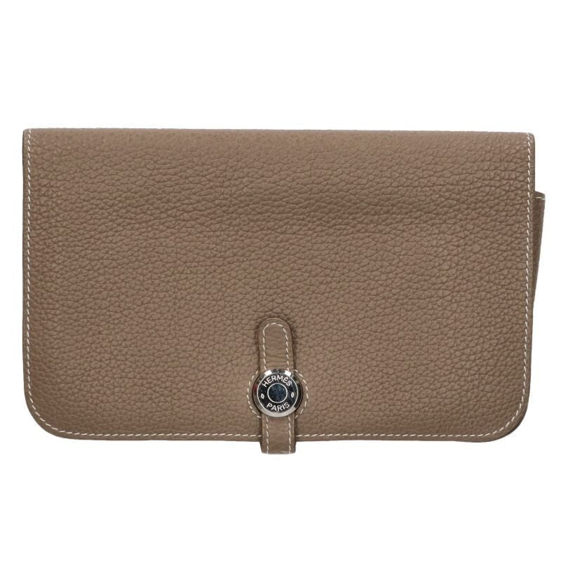 Hermes Dogon Duo GM Togo Etoupe Wallet