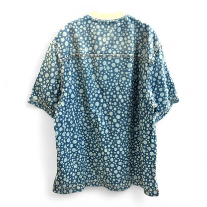 Louis Vuitton Rm232h YN4 Hos33w Yayoi Kusama Infinity Dot Denim Short-sleeved