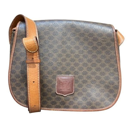 Celine Macadam Brown Shoulder Bag
