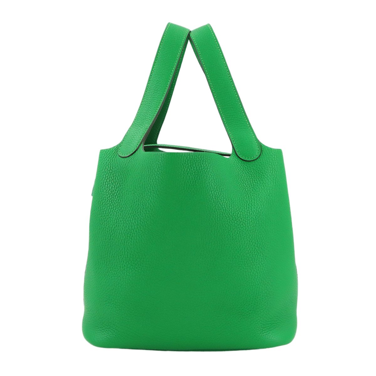 Hermes Picotin Lock MM Monochrome So Green Hand Bag Taurillon Clemence Bamboo