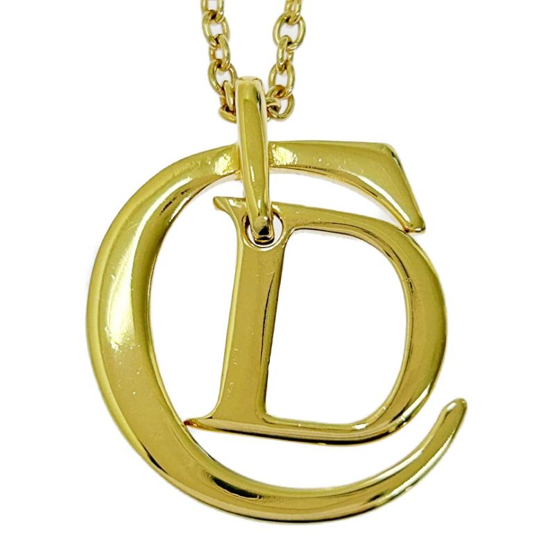 Christian Dior GP CD Logo Necklace Women's Gold 357890 Necklace