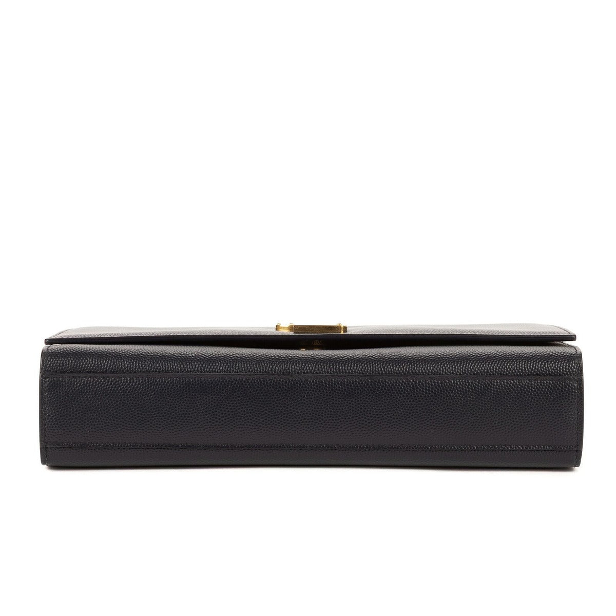 Saint Laurent Yves Kate Black Grain de Poudre Leather Shoulder Bag — view 6