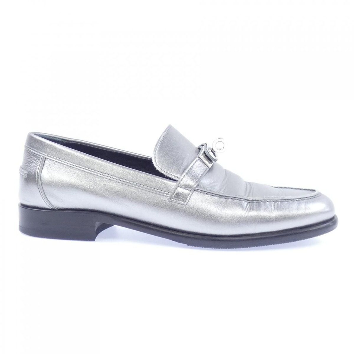 Hermes Shoes Loafers Silver