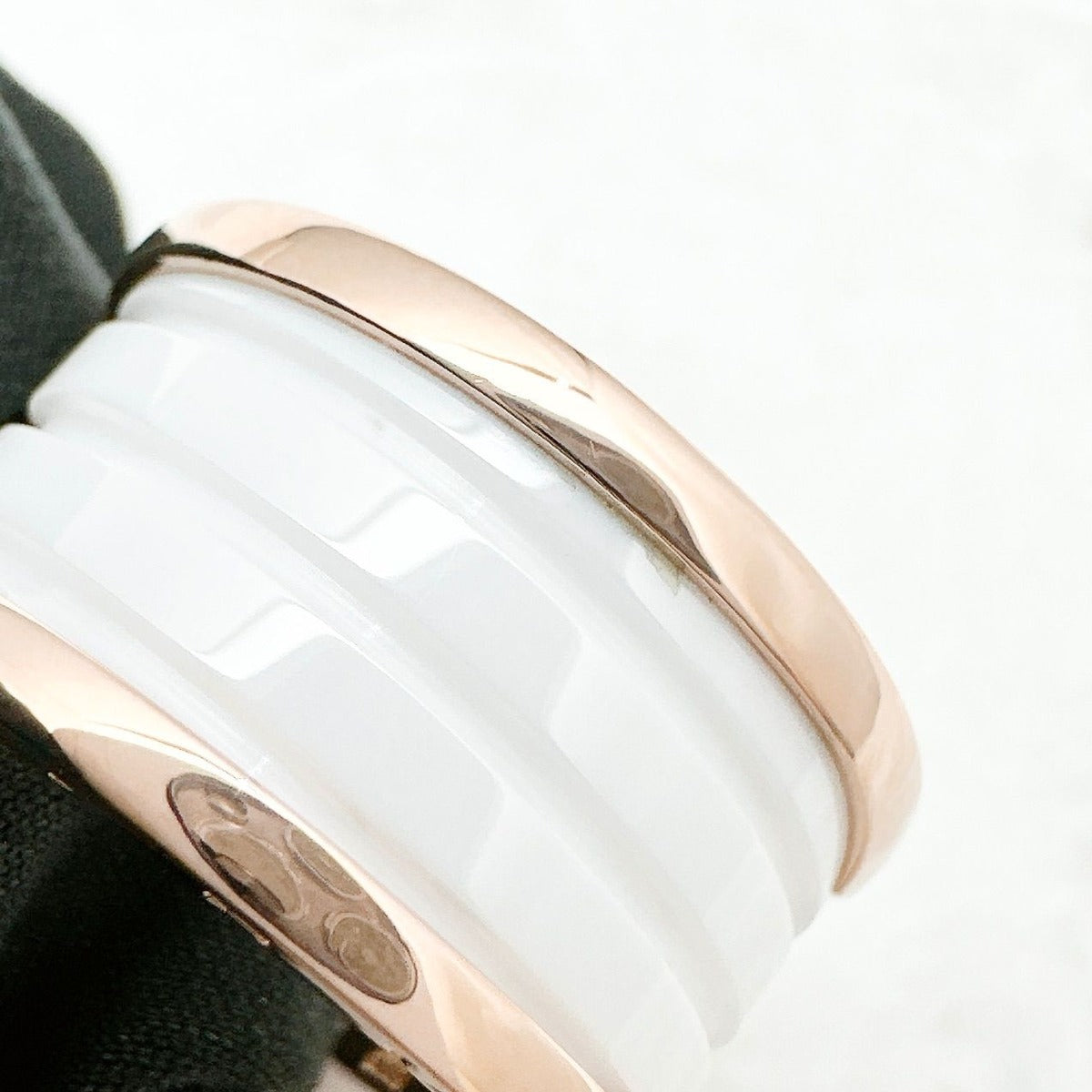Bvlgari Pink Gold Ceramic Ring 55 — view 5
