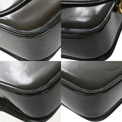 Celine Carriage Motif Shoulder Bag Enamel Navy 31ka940