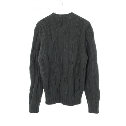 Hermes Knit Wool Cashmere Sweater Green Blue — view 2