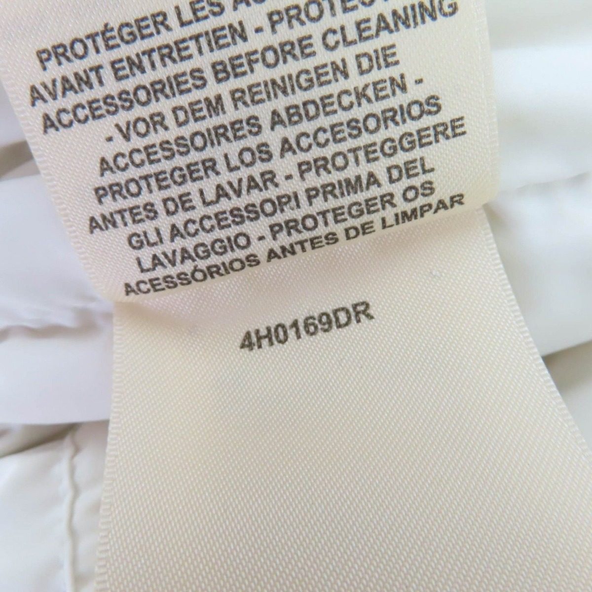 Hermes Series Logo Rubber Patch Zip UP Down Vest White 40 — view 10