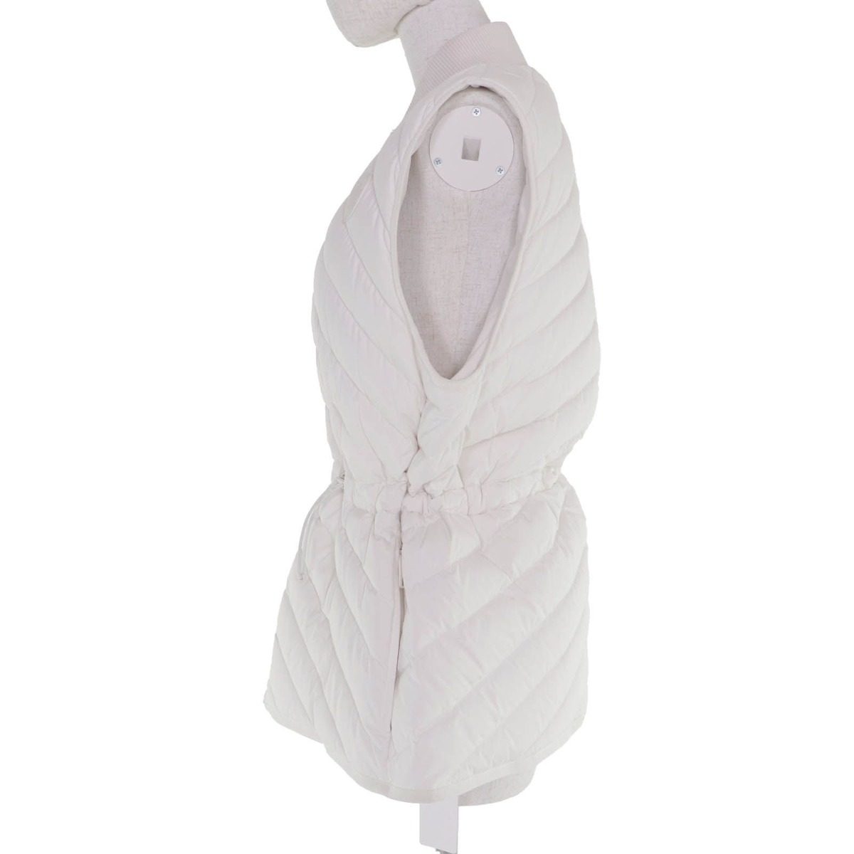 Hermes Series Logo Rubber Patch Zip UP Down Vest White 40 — view 2