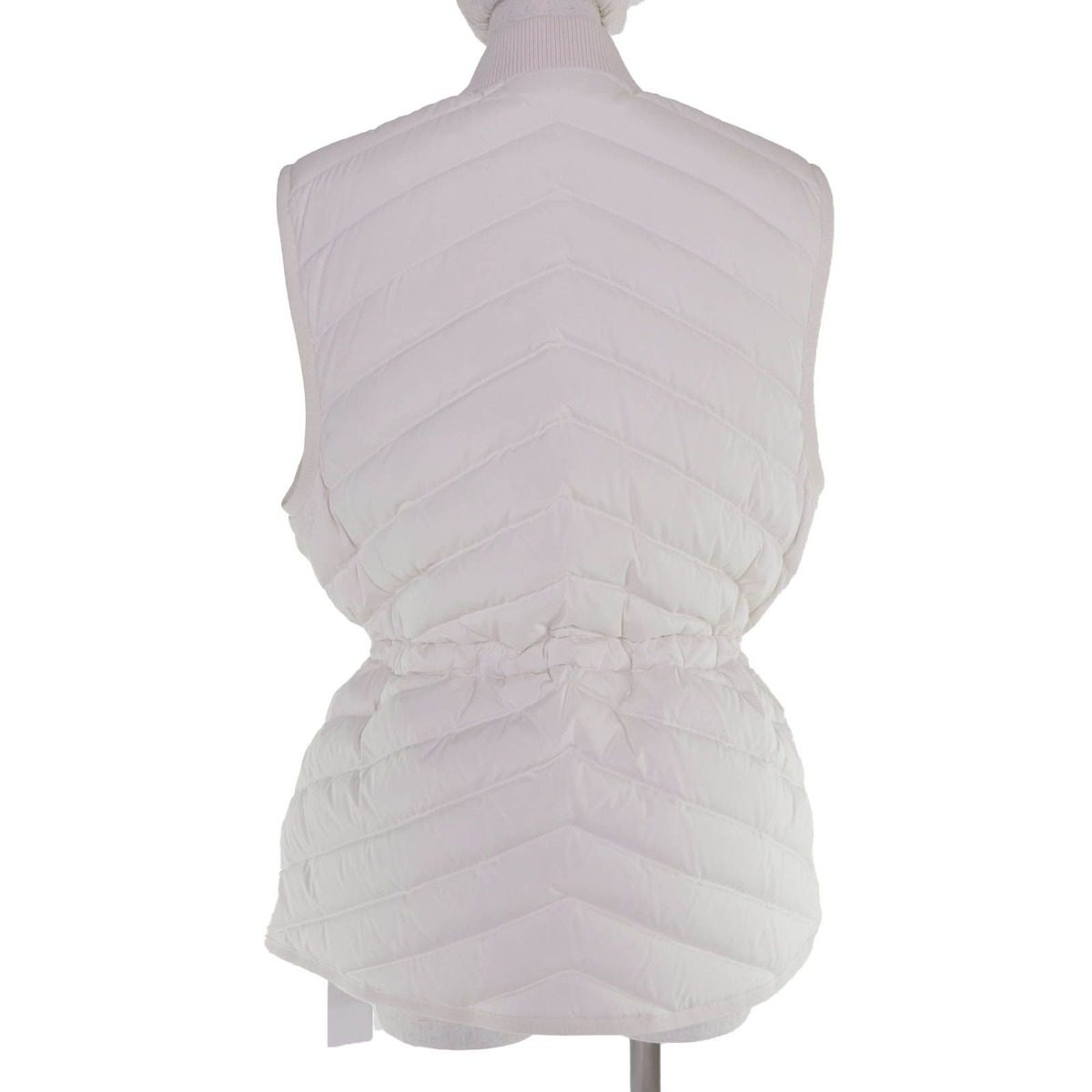 Hermes Series Logo Rubber Patch Zip UP Down Vest White 40 — view 3