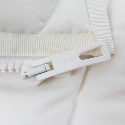 Hermes Series Logo Rubber Patch Zip UP Down Vest White 40 — view 7