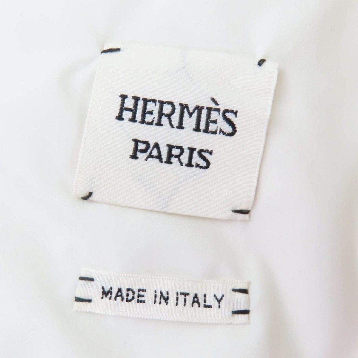 Hermes Series Logo Rubber Patch Zip UP Down Vest White 40 — view 8