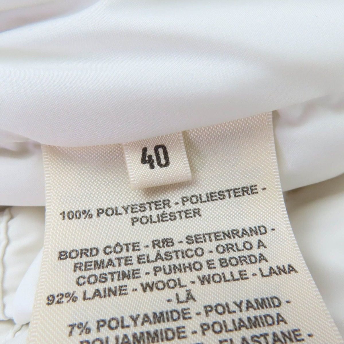 Hermes Series Logo Rubber Patch Zip UP Down Vest White 40 — view 9