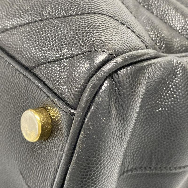 Saint Laurent Paris Tote Bag - 342022 Black Quilted/chain Shoulder Leather