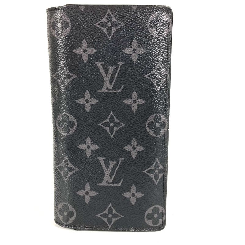 Louis Vuitton Long Wallet Portefeuille Blazer M61697 Monogram Eclipse Canvas