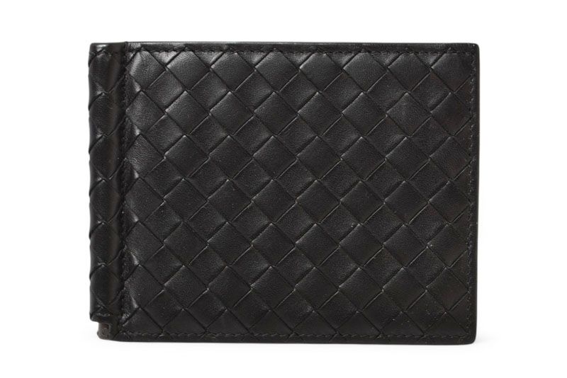 Bottega Veneta Wallet Money Clip Bottega Veneta Fold Wallet Calf Black 123180