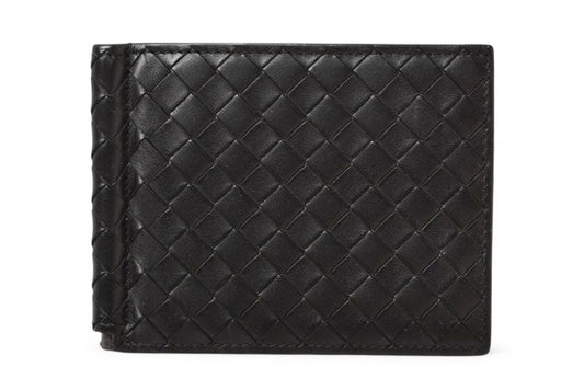 Bottega Veneta Wallet Money Clip Bottega Veneta Fold Wallet Calf Black 123180