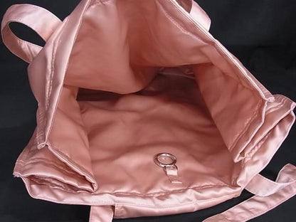 Fendi Bucket Shopping Bag Nylon Tote Women's Pink Beige Fp4609