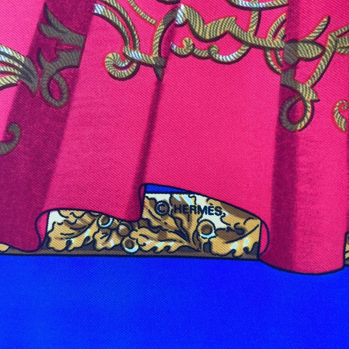 Hermes Scarf Silk Carre 90 Souvenirs de Paris Memories of Eiffel Tower — view 9
