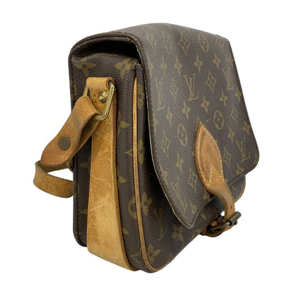 Louis Vuitton Shoulder Bag Monogram Cartouchiere MM Brown — view 2