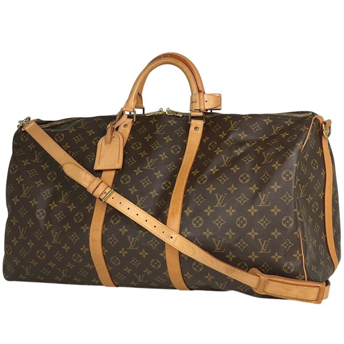 Louis Vuitton Keepall Bandouliere 60 2-Way Boston Bag Monogram Brown
