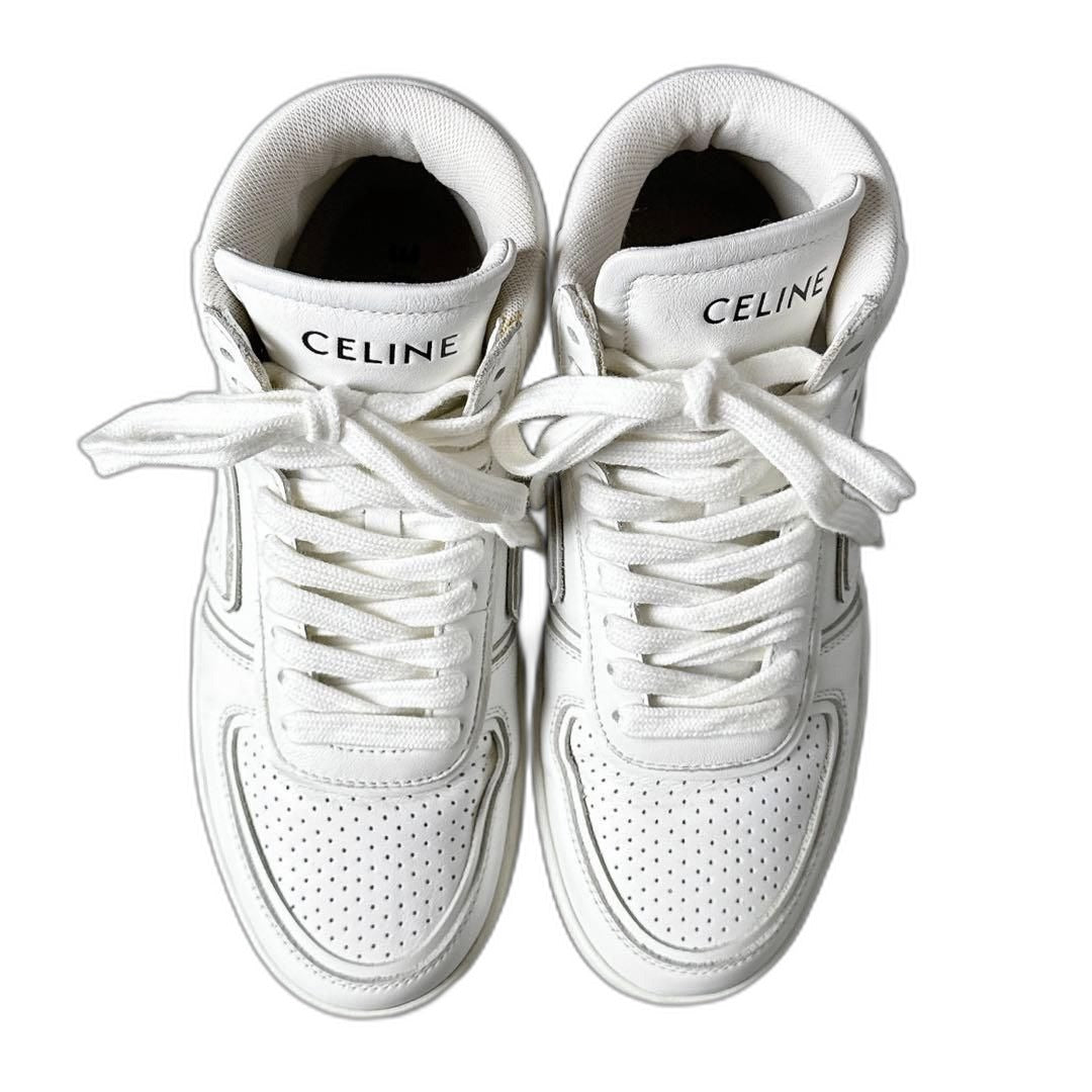 Celine Trainer High Top Sneakers 35 White — view 2