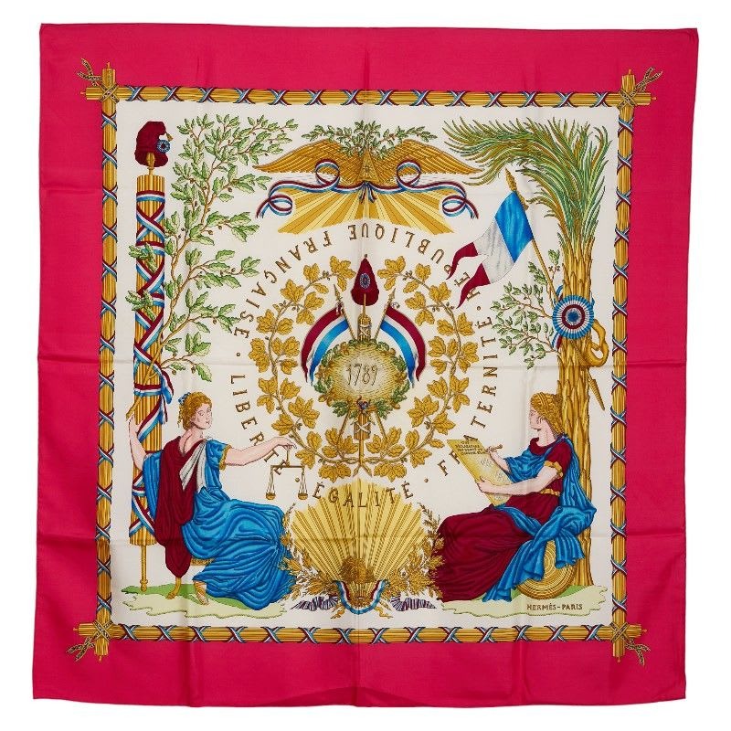 Hermes Carre 90 1789 Liberte Egalite Fraternite Republique Francaise