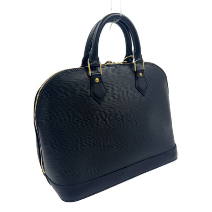 Louis Vuitton Alma Epi Noir Leather Black Handbag Silver — view 2