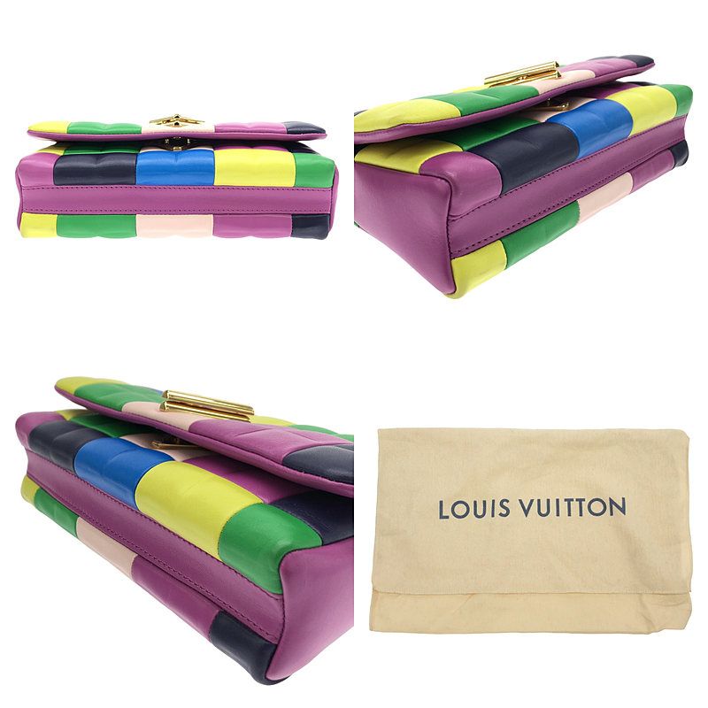 Louis Vuitton M59588 Pochette Twist EW Leather Flap Shoulder Bag - Multicolor -