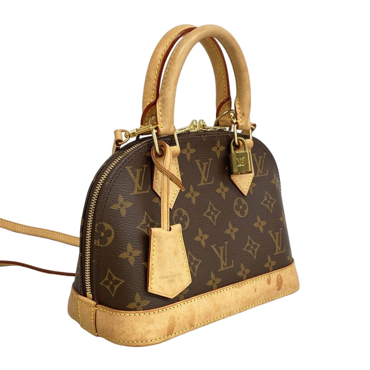 Louis Vuitton Handbag Monogram Alma BB Brown 2-Way — view 2