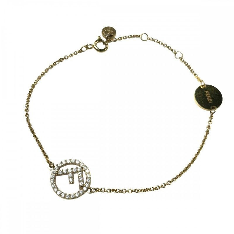 Fendi Bracelet Womens Fs Accessories With Adjuster Brass Zirconia