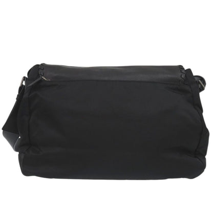 Prada Messenger Bag Bt0582 Crossbody Shoulder Bag Leather Nylon NERO 1191 Prada