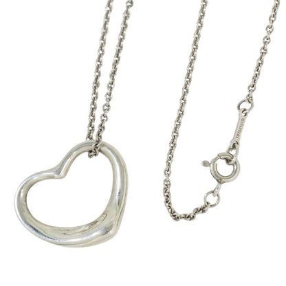 Authentic Tiffany & Co Tiffany & Co Open Heart 925 Necklace Pendant Silver Open