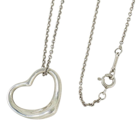 Authentic Tiffany & Co Tiffany & Co Open Heart 925 Necklace Pendant Silver Open