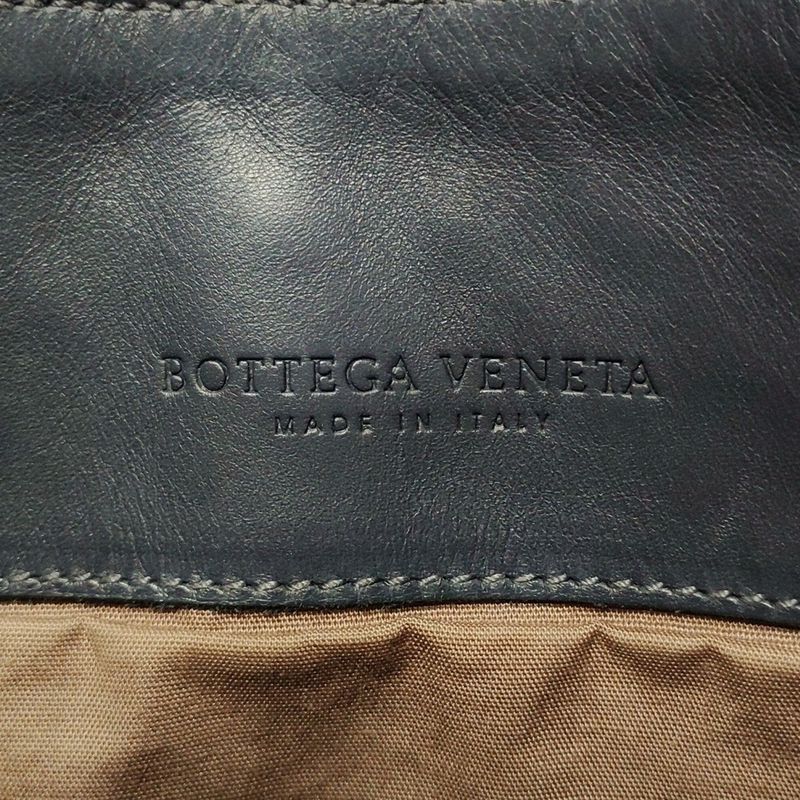 Bottega Veneta Intrecciato 172736 Navy Detachable Strap Leather