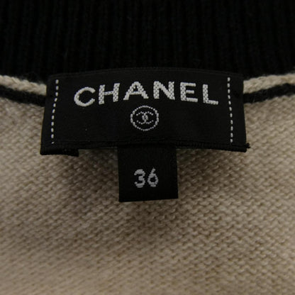 Chanel Knit Top Cashmere Beige Color — view 5
