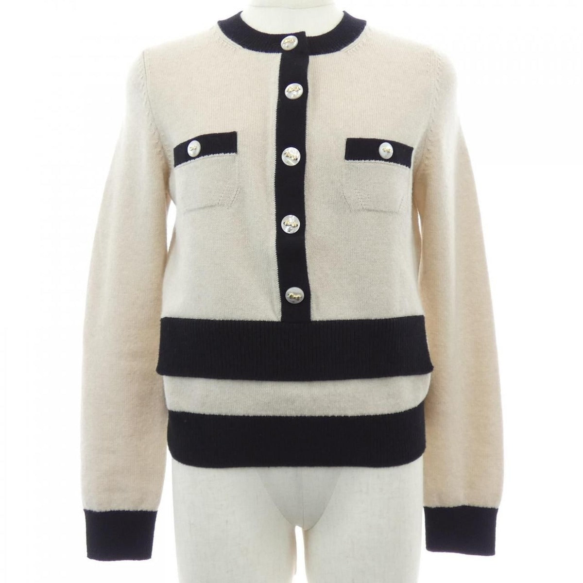 Chanel Knit Top Cashmere Beige Color