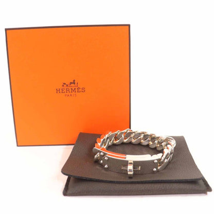 Hermes Kelly Grumet GM Bracelet Bangle Sv925 Silver With Box And Storage Bag