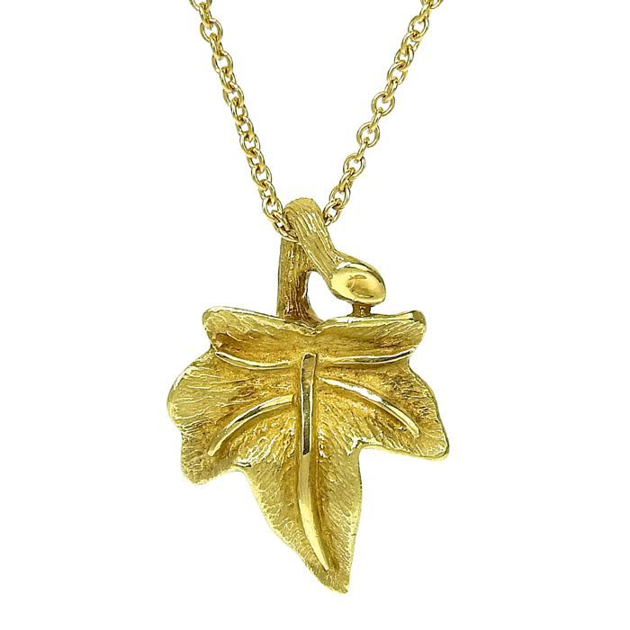 Tiffany & Co Tiffany & Co Leaf Motif Necklace 18K Yellow Gold 750 Yellow Gold
