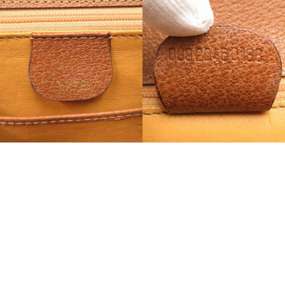 Gucci Bamboo Leather Brown Gold Hardware 000 2046 0188 2WAY Handbag Brown 0271